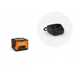 SET BASE STIHL BATTERIA AK 10 + CARICABATTERIA AL 101